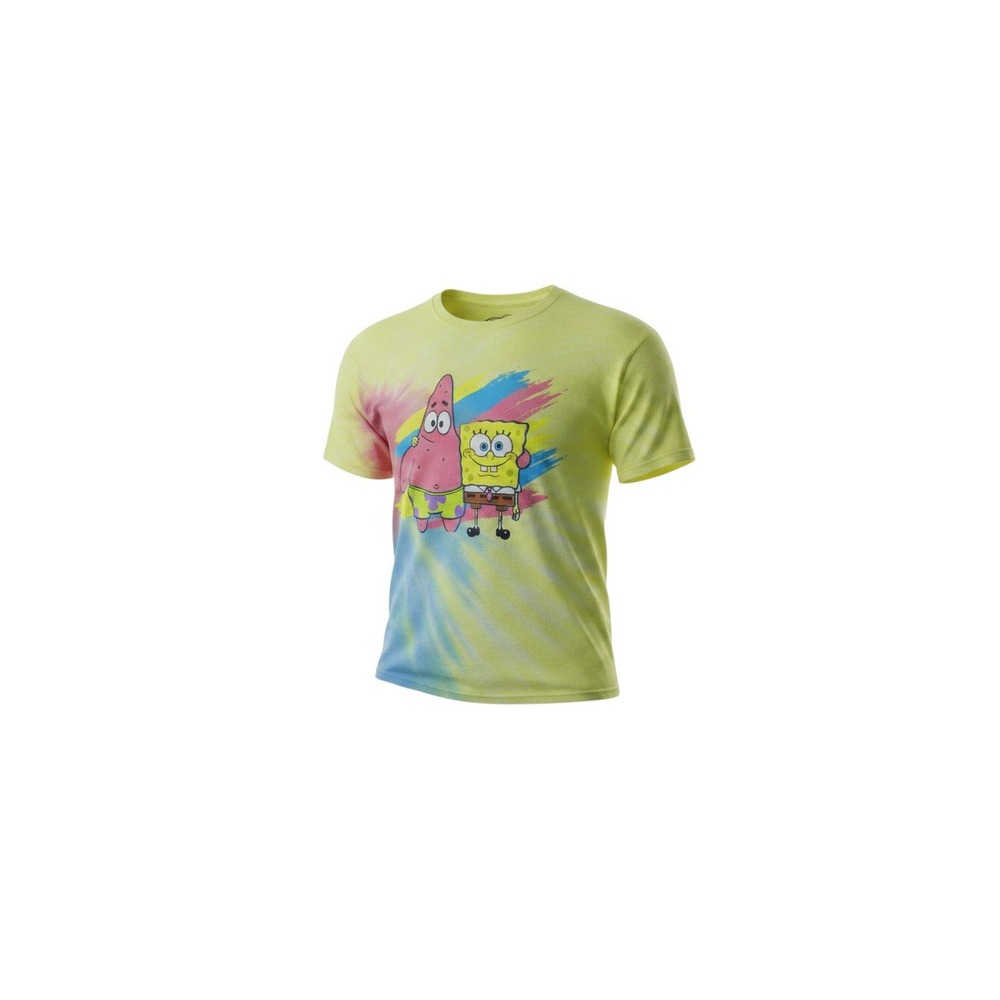Rue21 SpongeBob T-Shirt Mens Medium Yellow NWT Tie Dye Patrick Graphic Tee